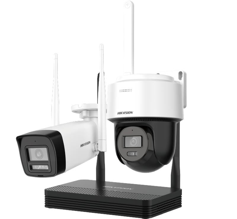 Hikvision NKS424W03H 4-Channel Wireless NVR Kit with 3MP Cameras
