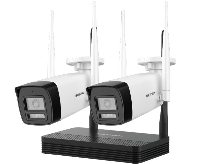 Hikvision NKS424W0H 4-Channel Wireless NVR Kit with 2MP Cameras