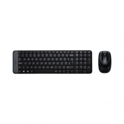 Logitech MK220 space-saving wireless keyboard and mouse combo/ Black
